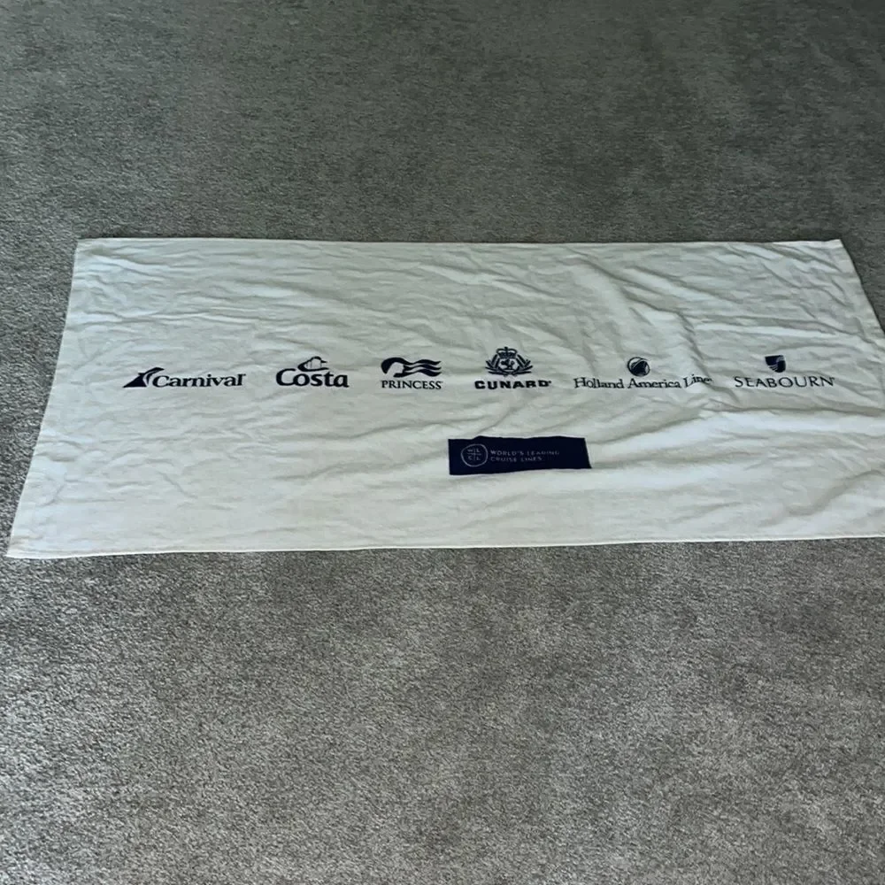 Carnival Costa Princess Cunard Holland America Seabourn Cruise beach towel 29x58